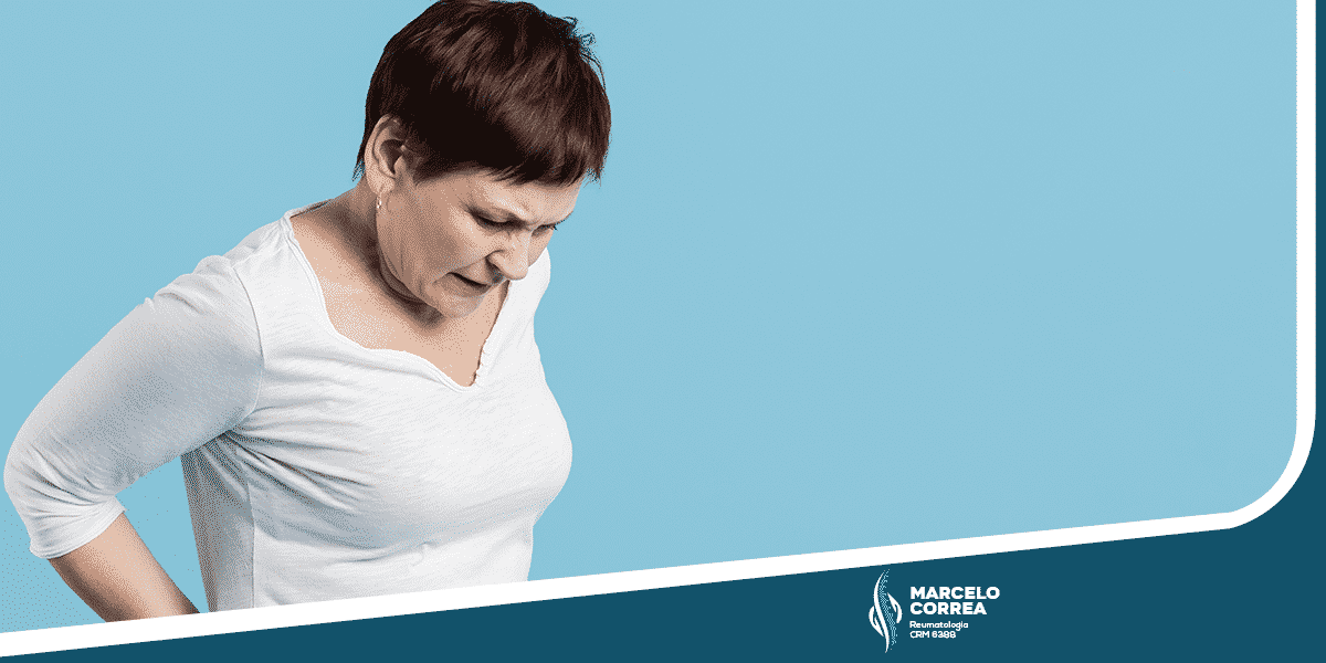 mulher com dor na lombar por ter artroses - site Dr. Marcelo Corrêa