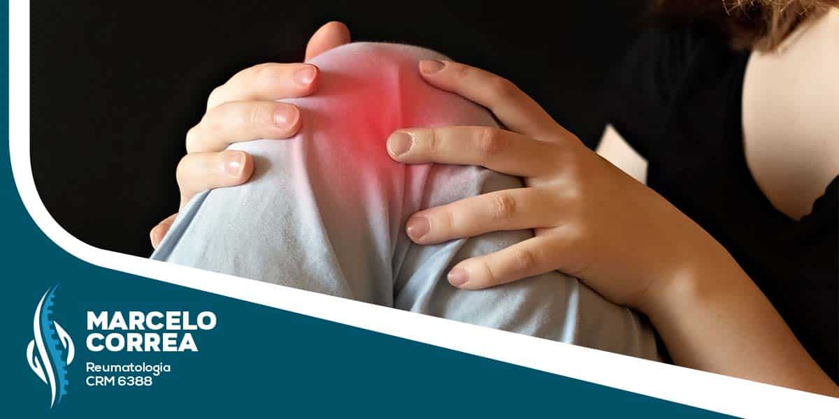 Pessoa com dores no joelho - Dr. Marcelo José Uchoa Corrêa Reumatologista de Belém - PA